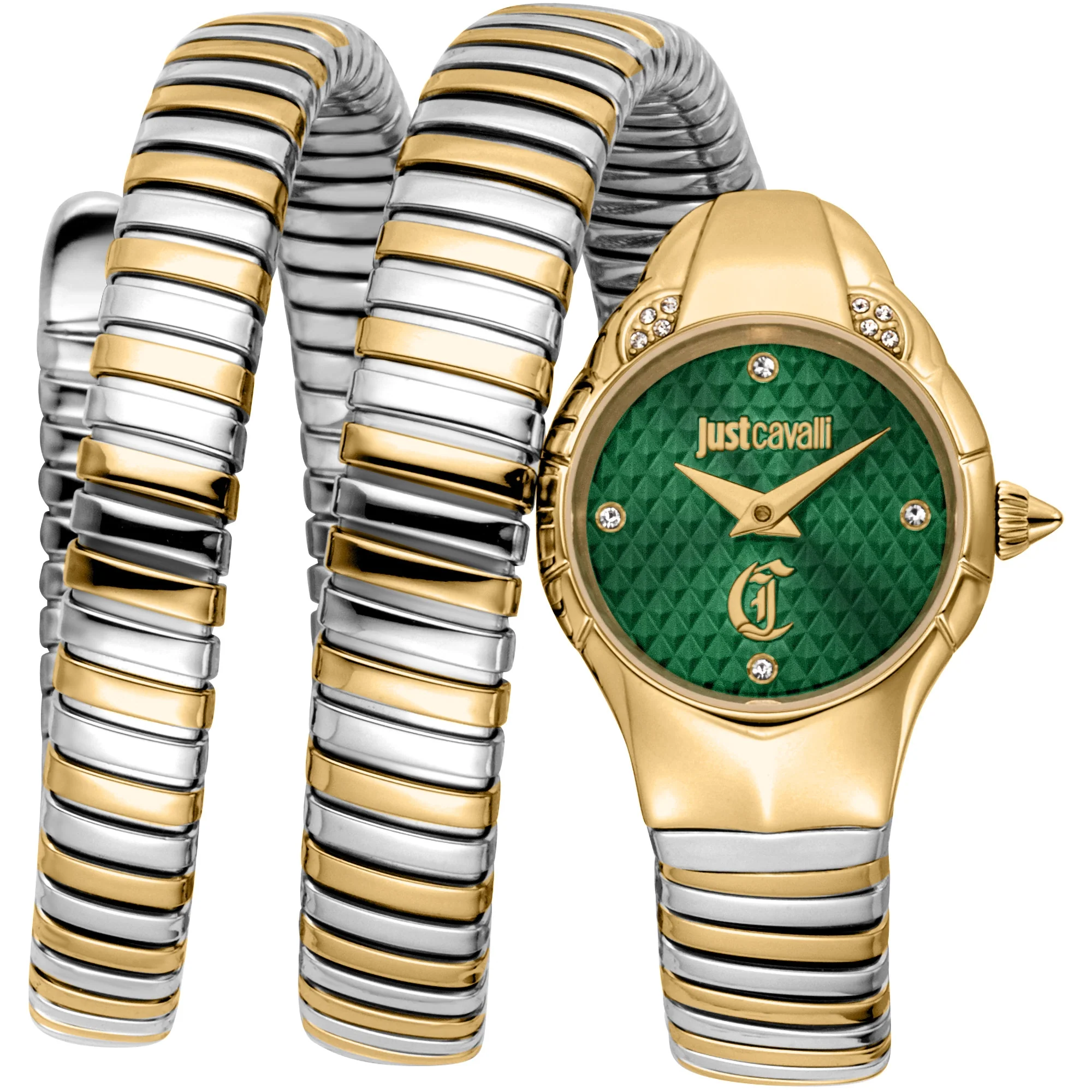 Amanta Yellow Gold Silver Green