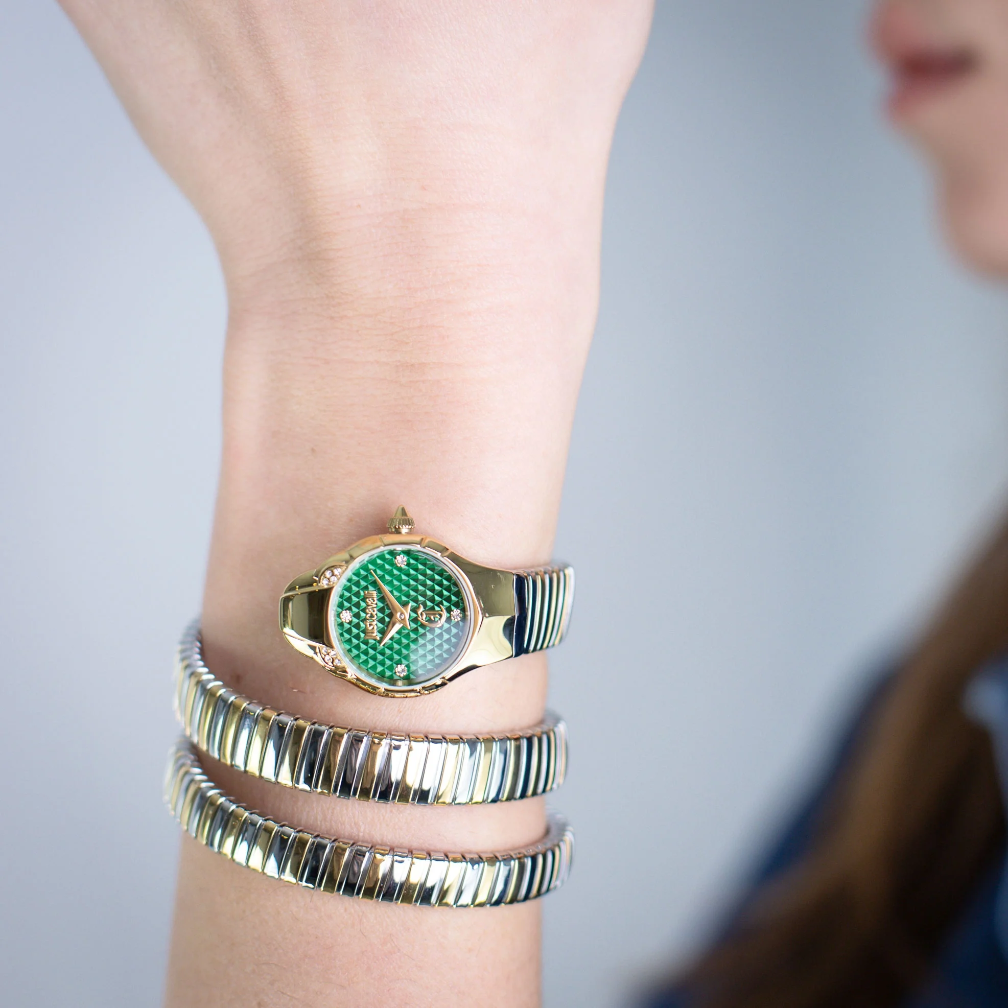 Amanta Yellow Gold Silver Green - Image 2