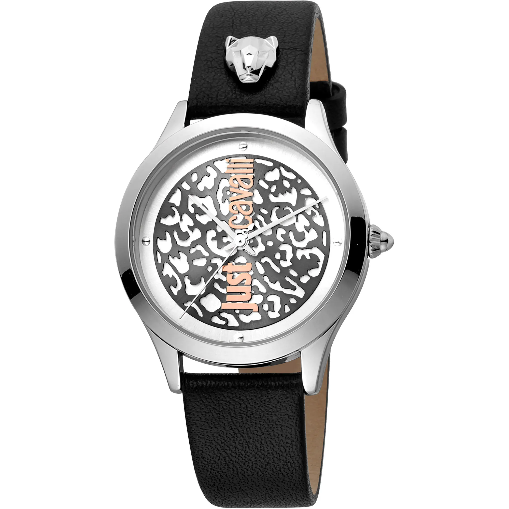 Black Silver Leopard Logo