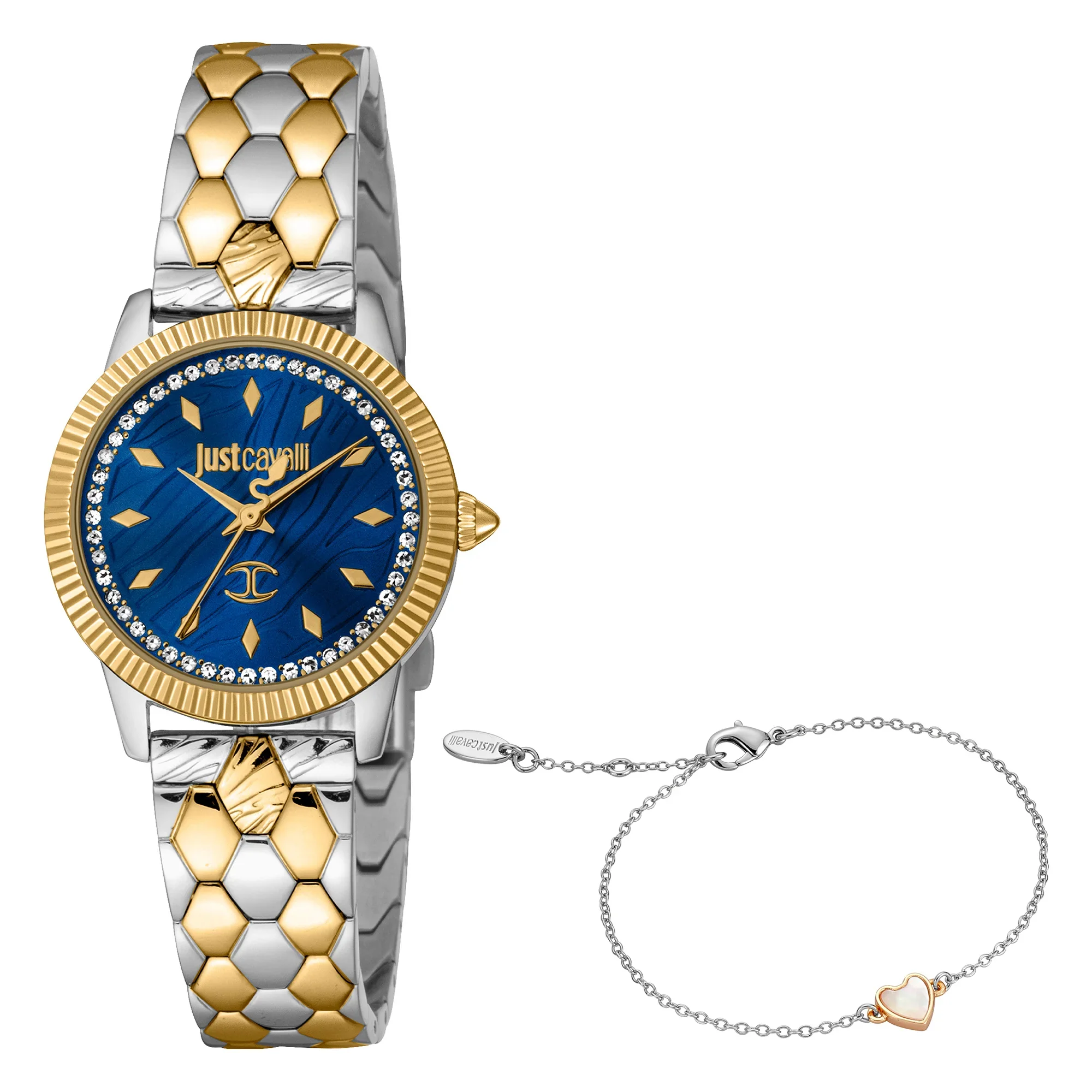 Cuore Set Two Tones YG Blue