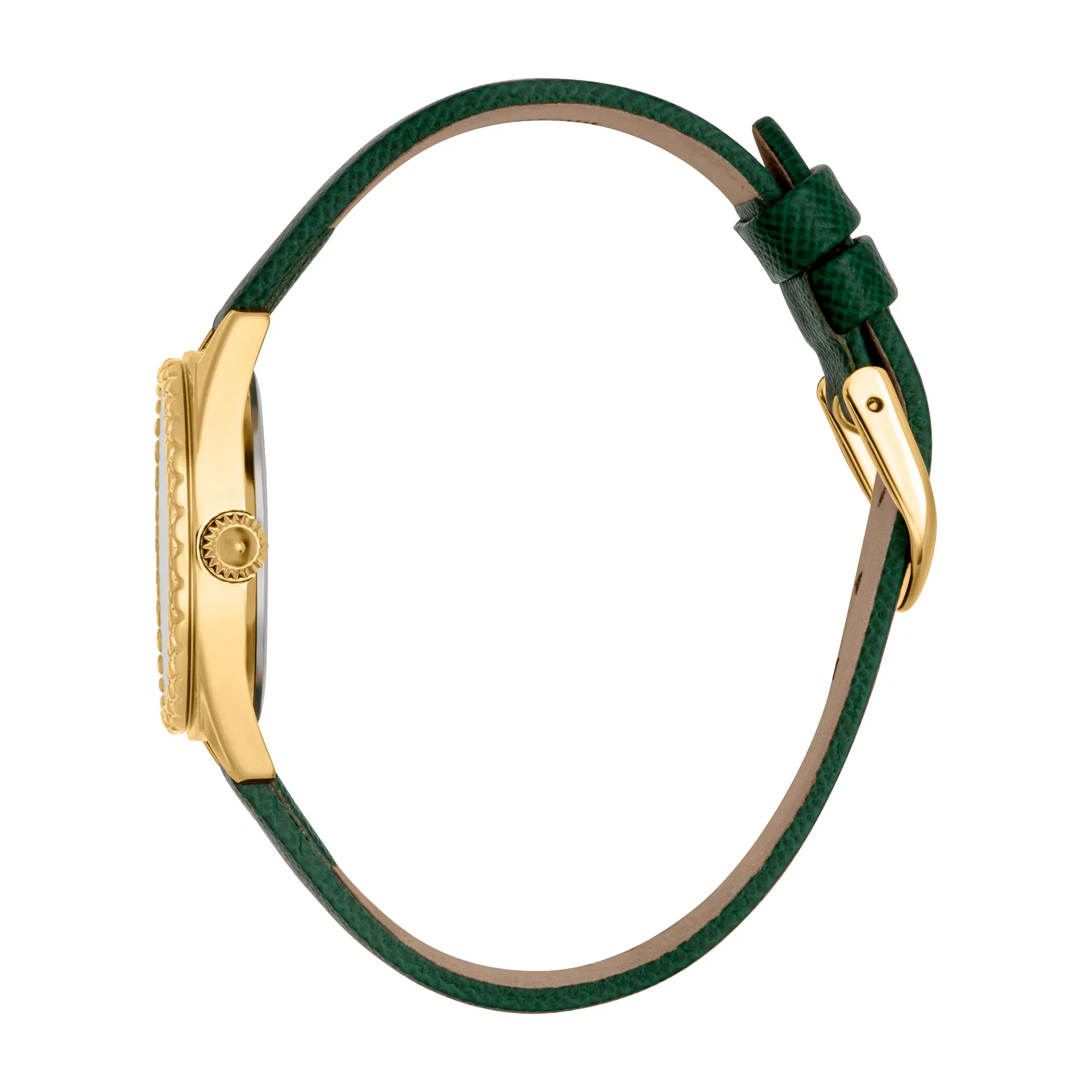 Fashion Glam Leather Green Gold - Image 2