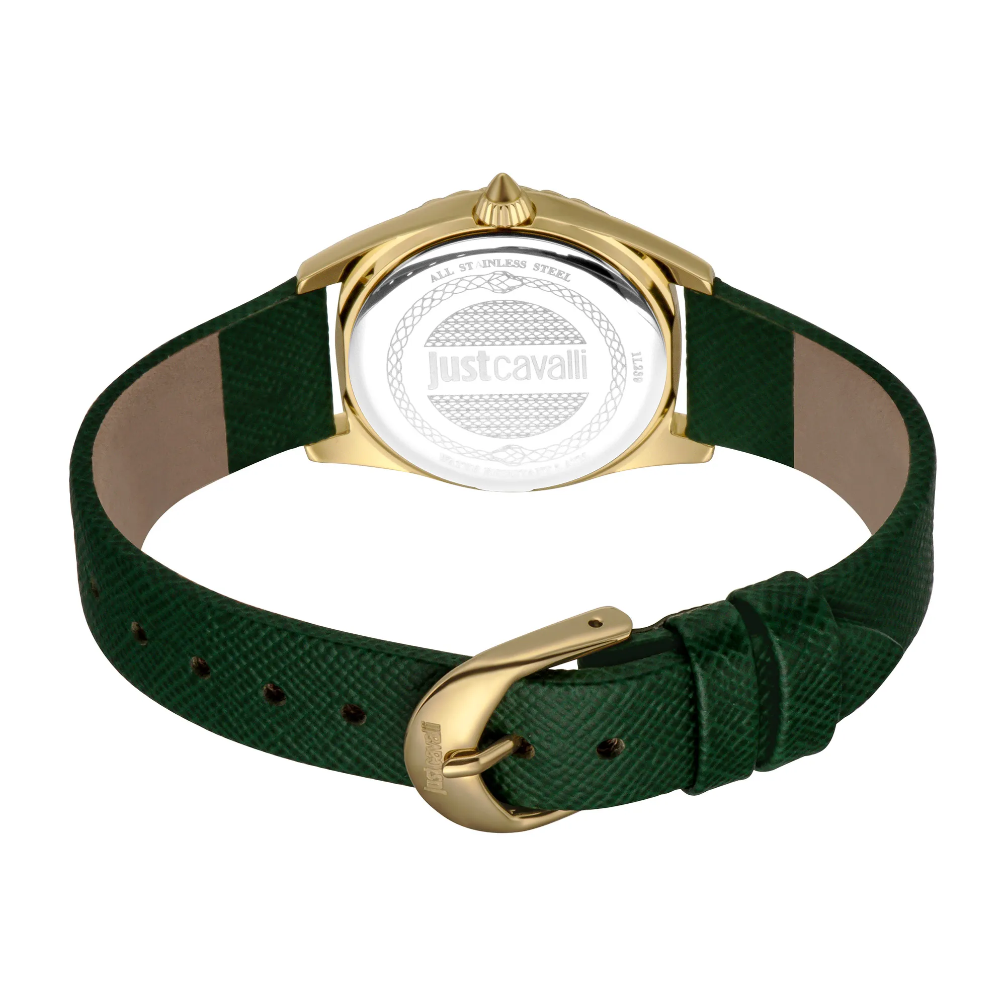 Fashion Glam Leather Green Gold - Image 3
