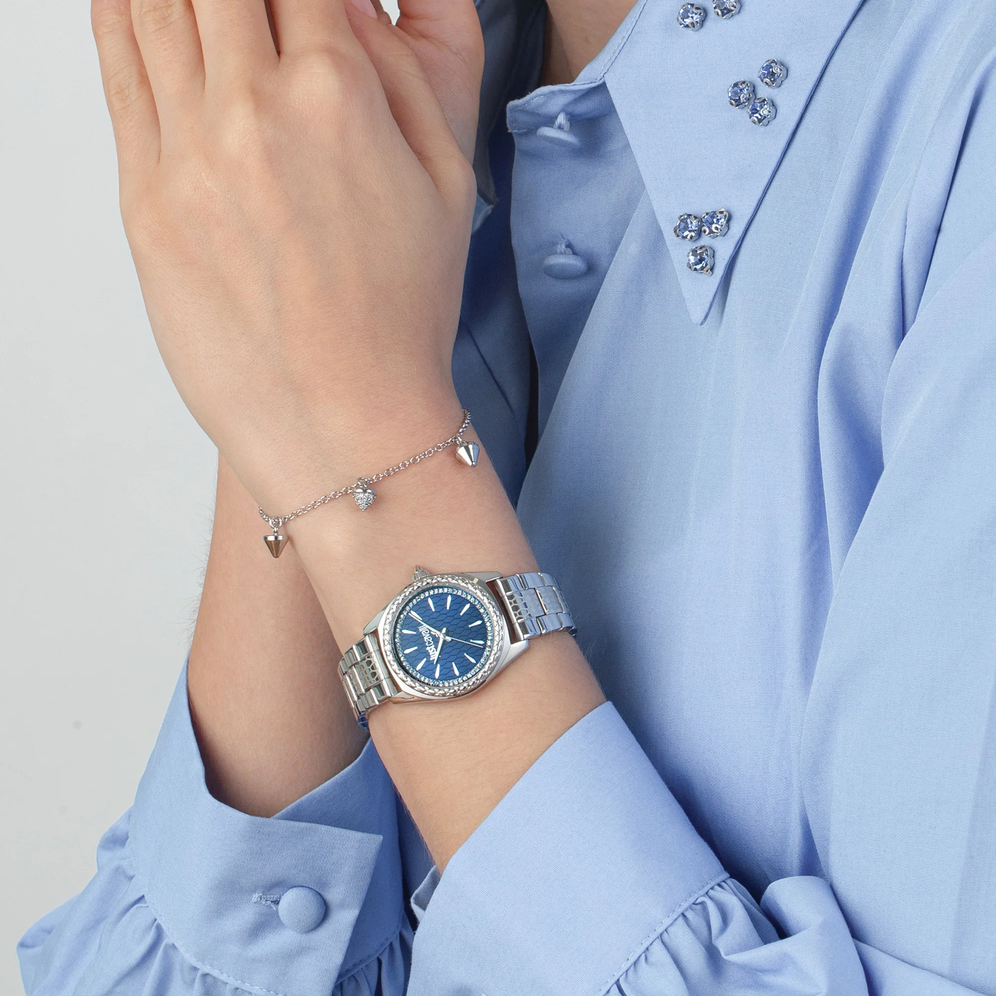 Fashion Glam Silver Steel Blue - Image 2
