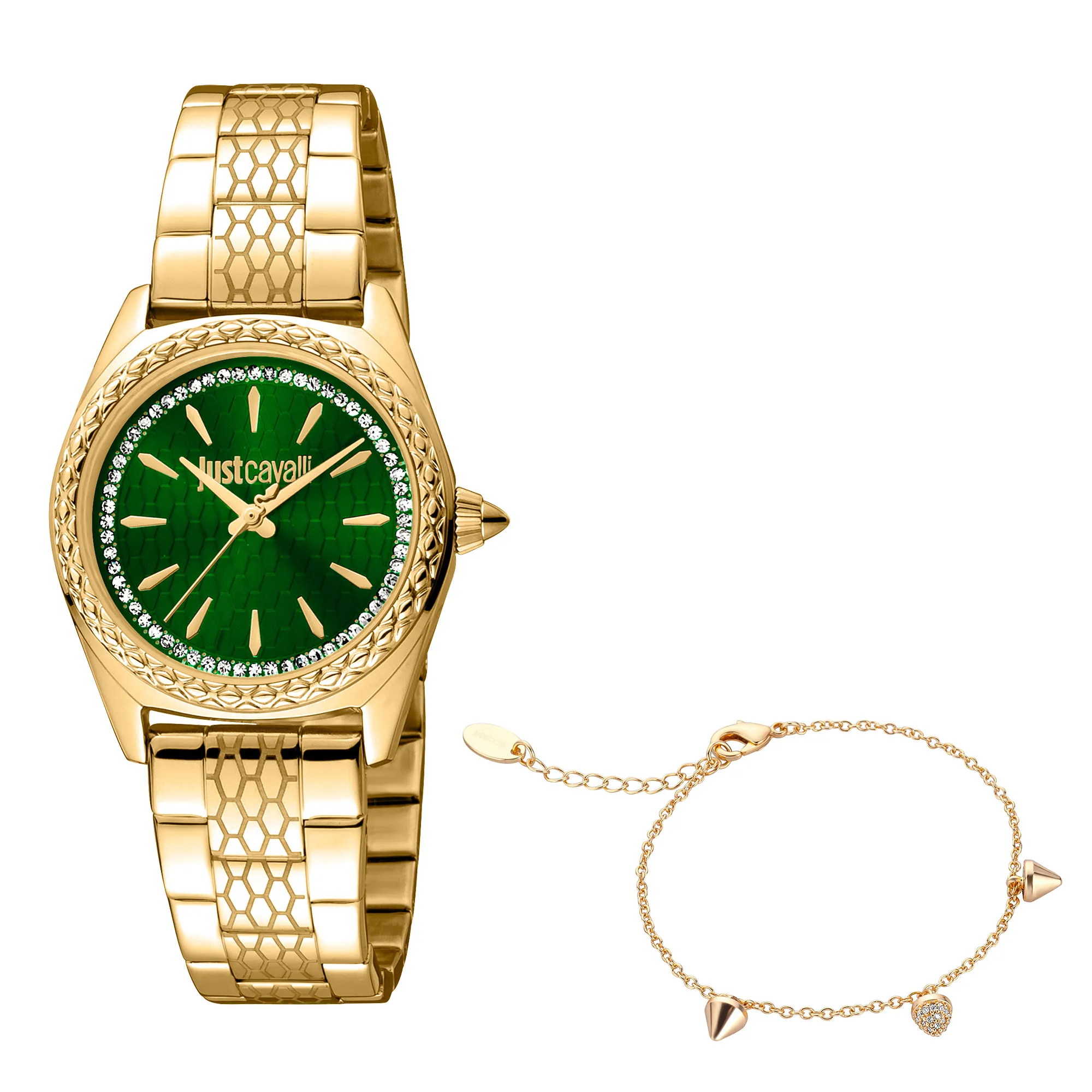 Fashion Glam Yellow Gold Green
