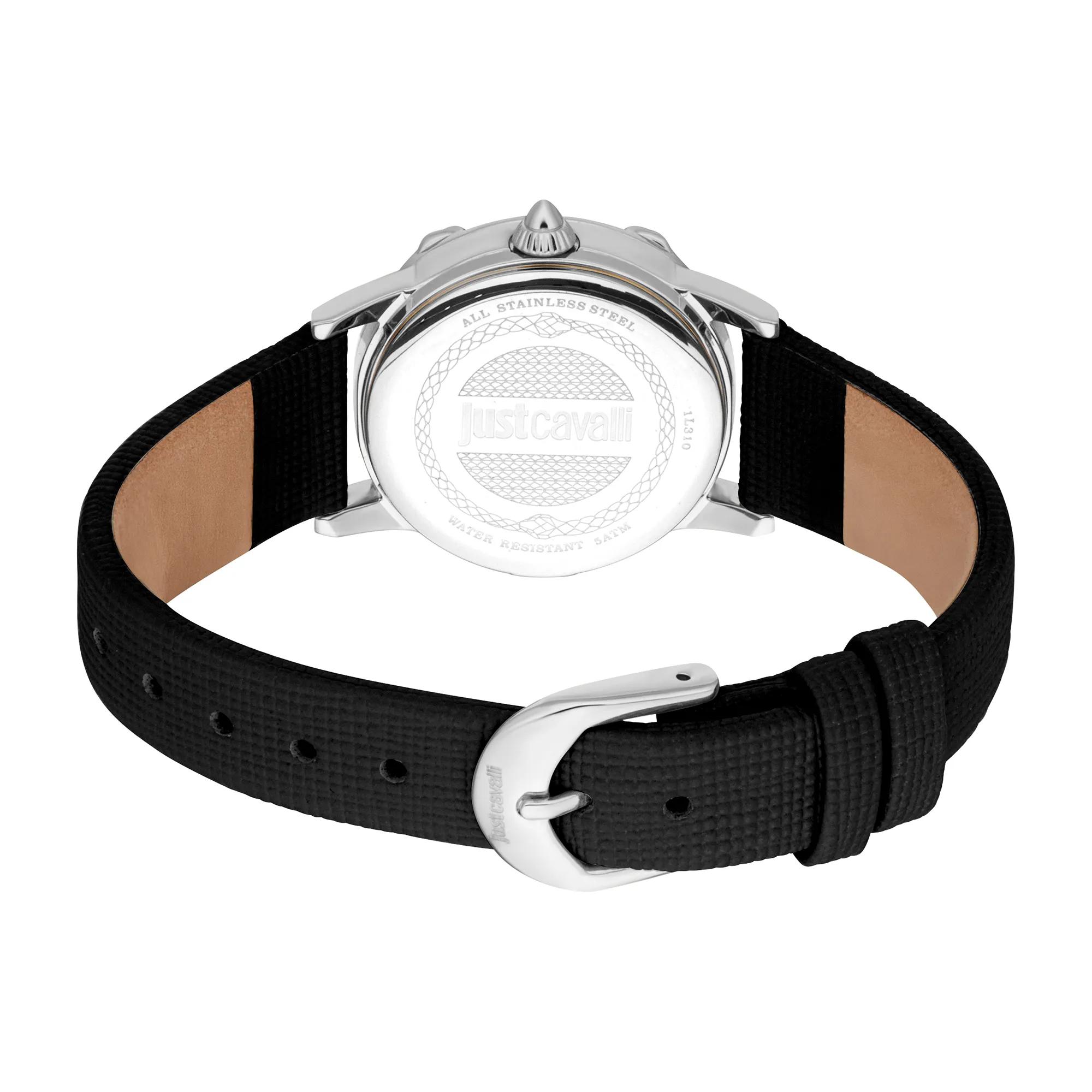 Fiorenza Snake Leather Black Silver Blue - Image 4