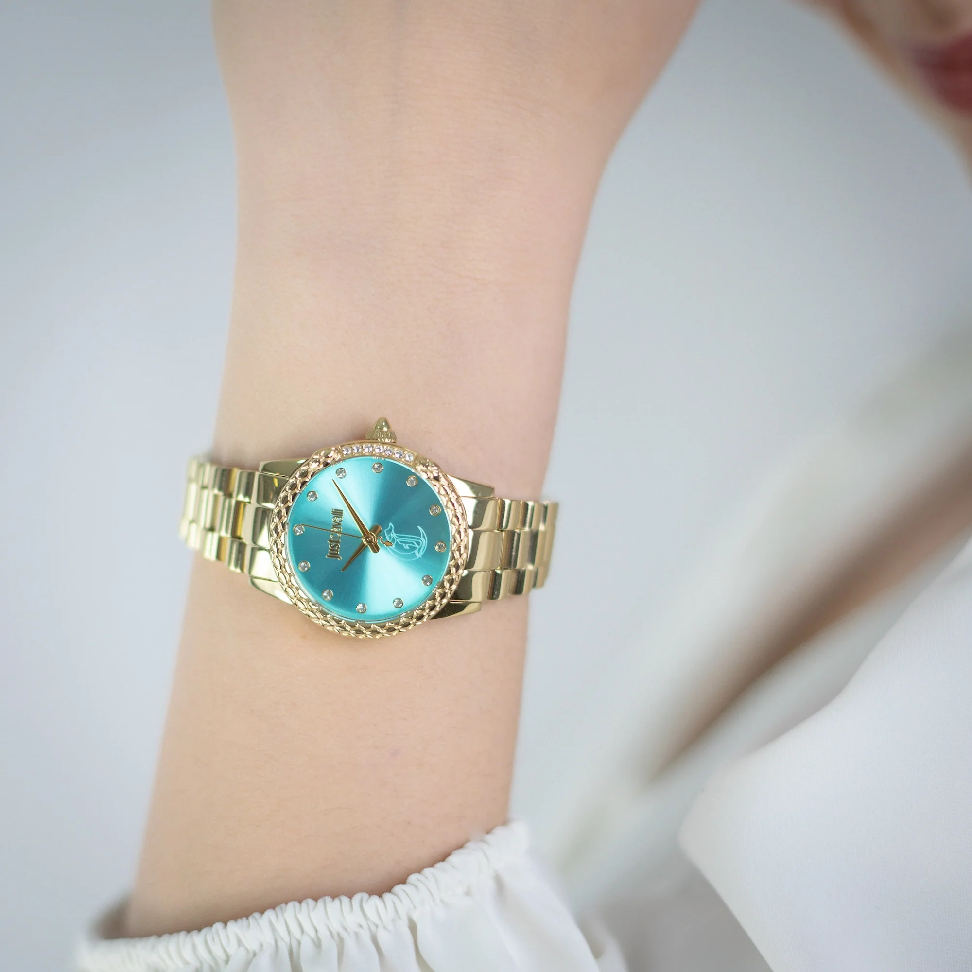 Fiorenza Snake Yellow Gold Turquoise - Image 2