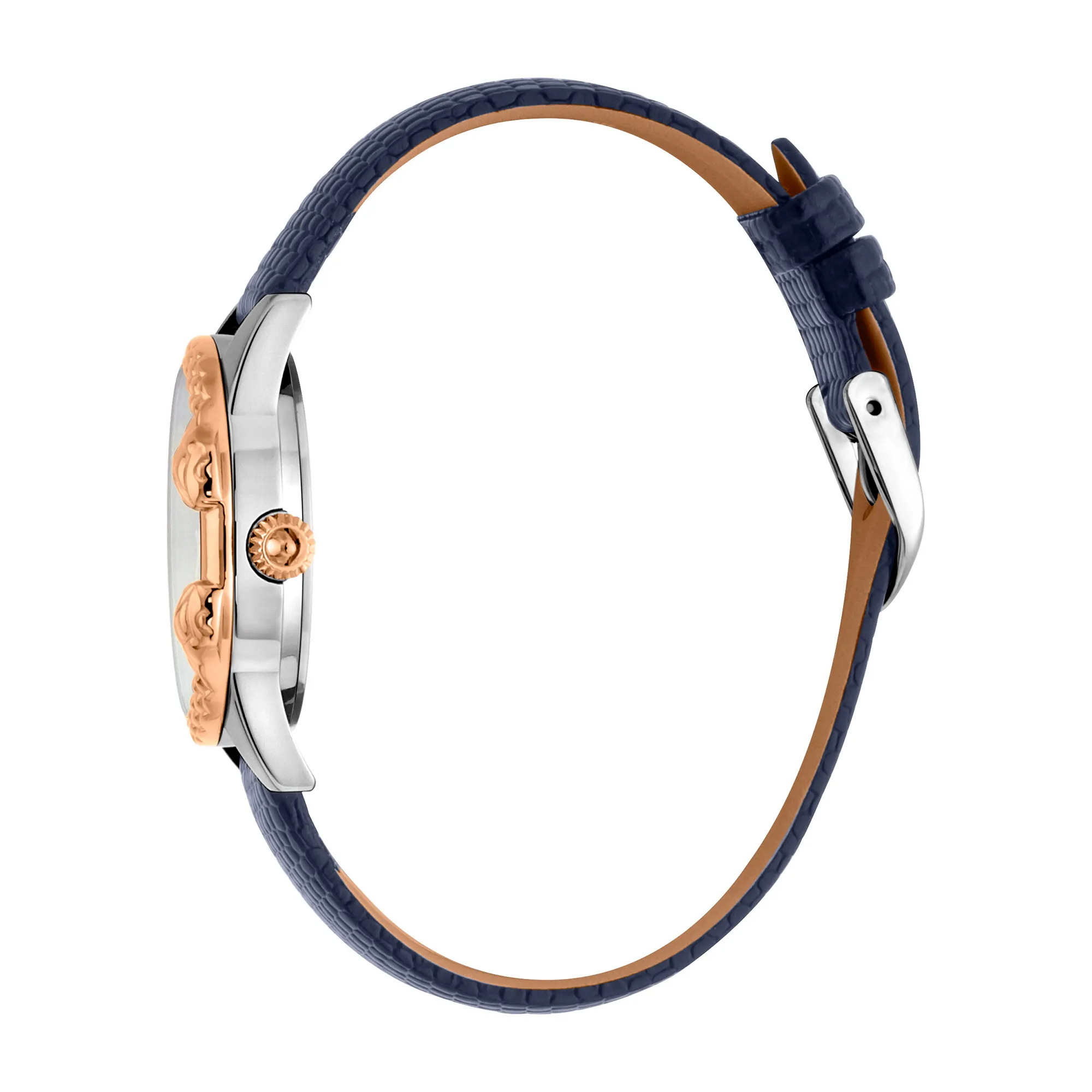 JC Giro Leather Blue Silver Serpente Zircons - Image 2
