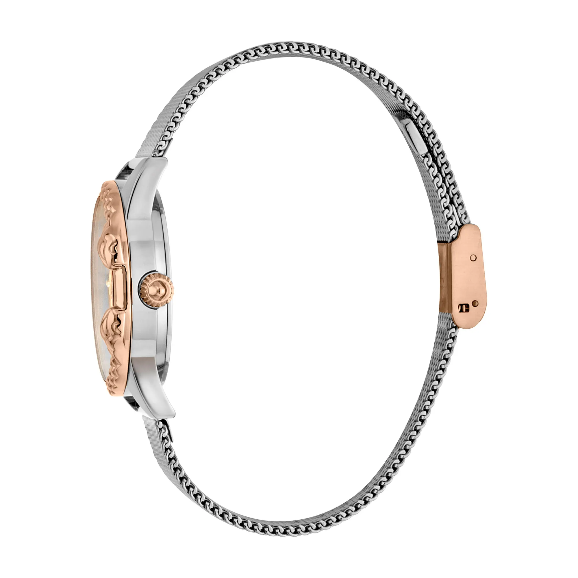 JC Giro Steel Silver Rose Gold Serpente Zircons - Image 2