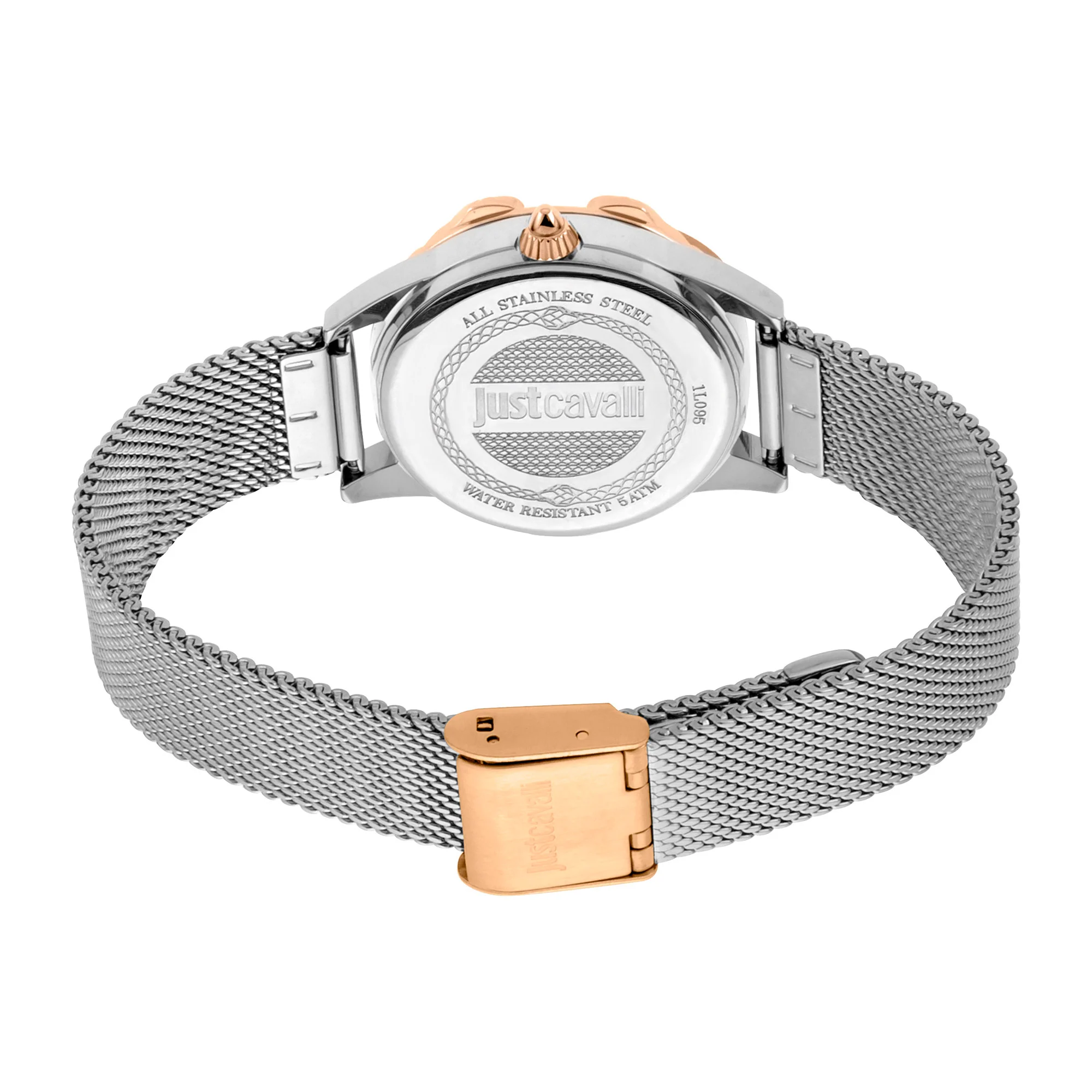 JC Giro Steel Silver Rose Gold Serpente Zircons - Image 3