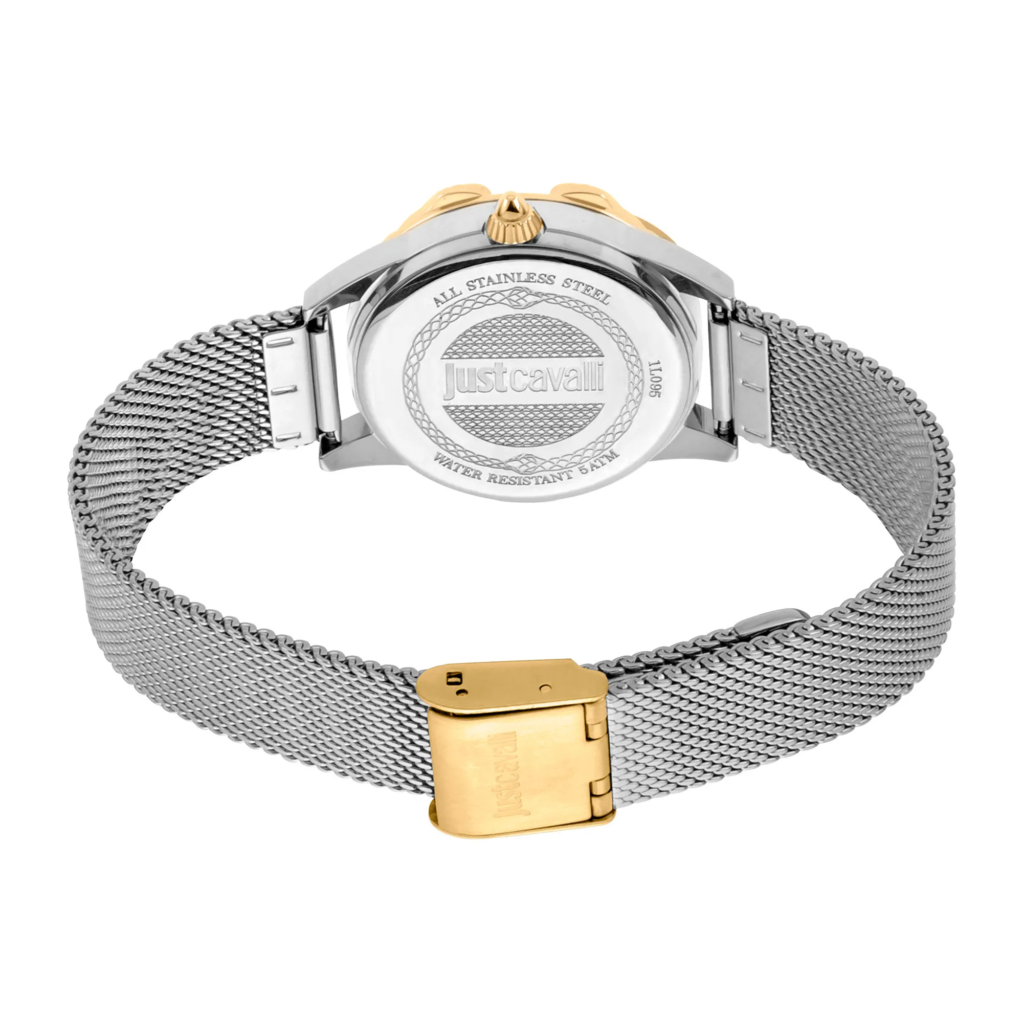 JC Giro Steel Silver Yellow Gold Serpente Zircons - Image 3