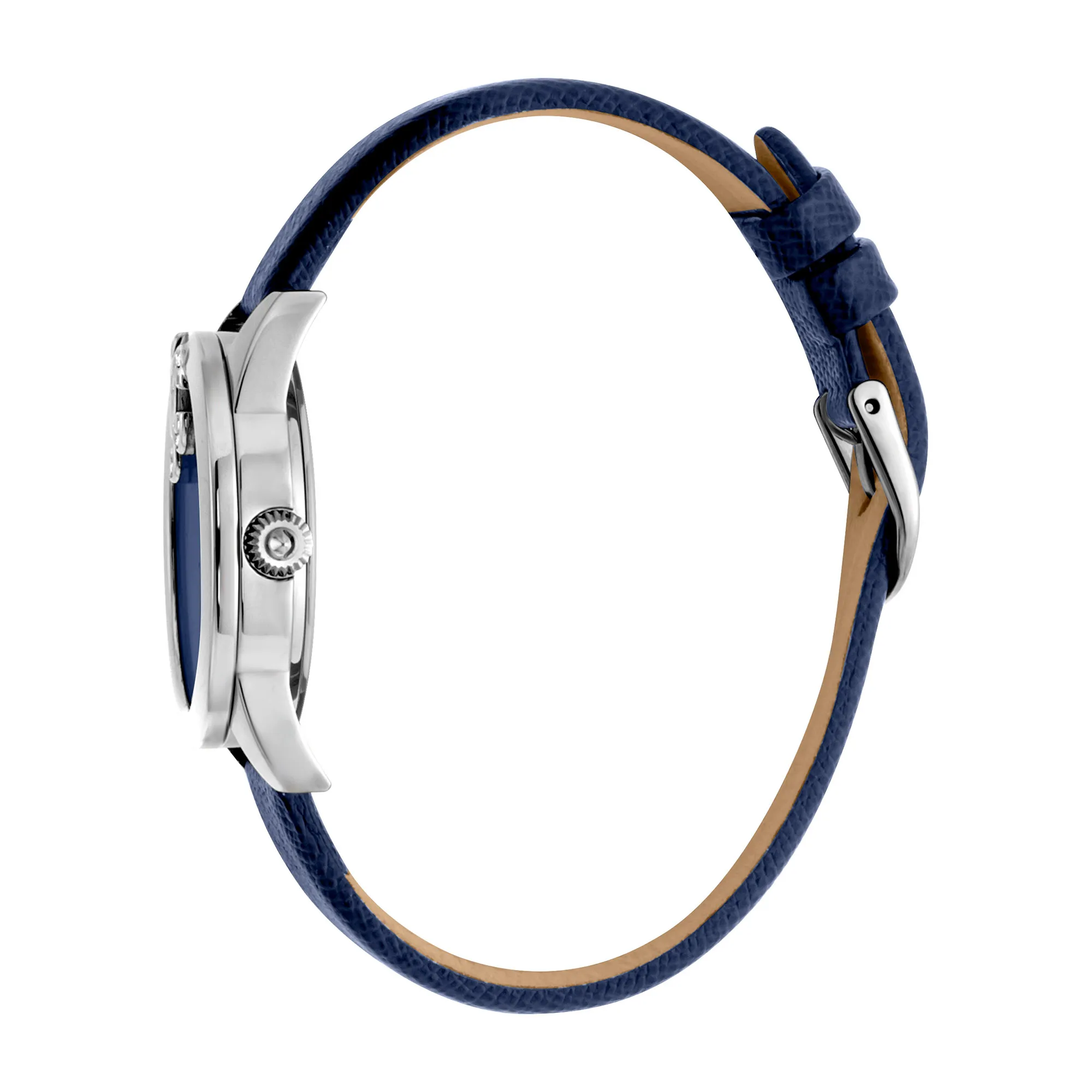 Logomania SET Leather Blue Silver Zebra Zircons - Image 2