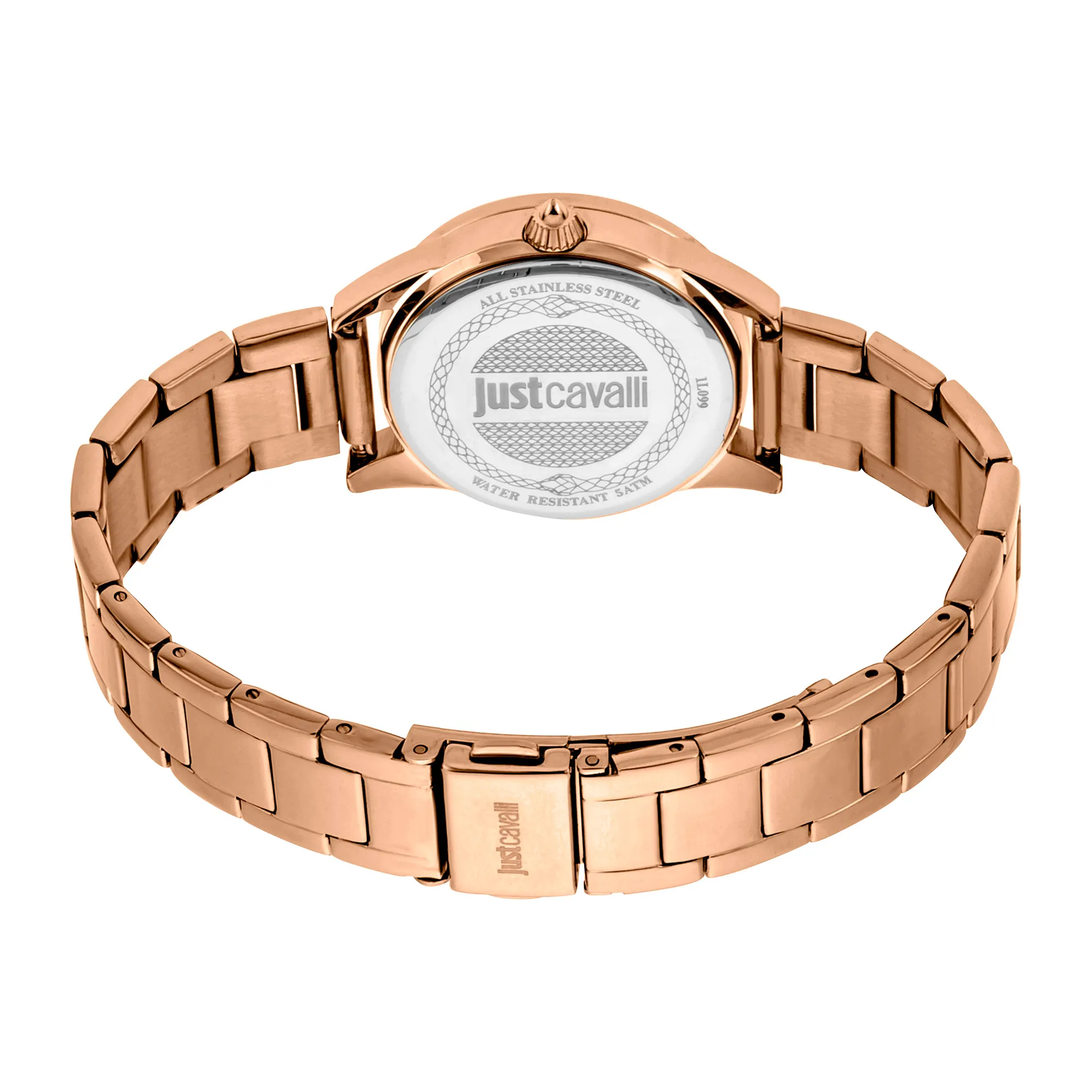 Logomania SET Steel Rose Gold Zebra Zircons - Image 3