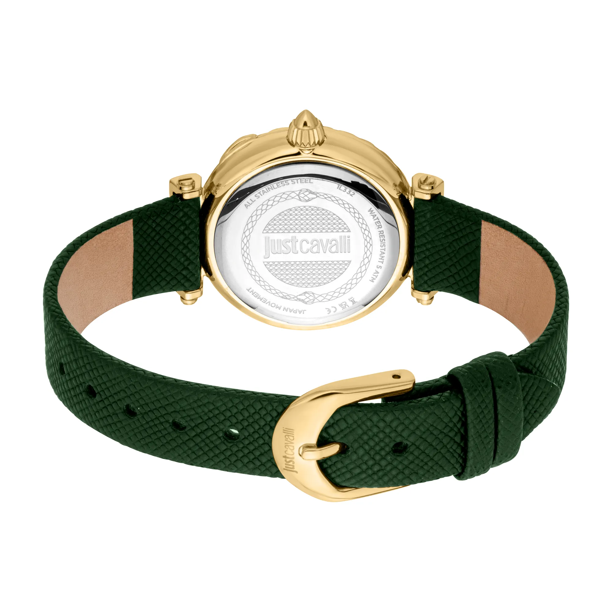 Mistero Snake Leather Yellow Gold Green - Image 3