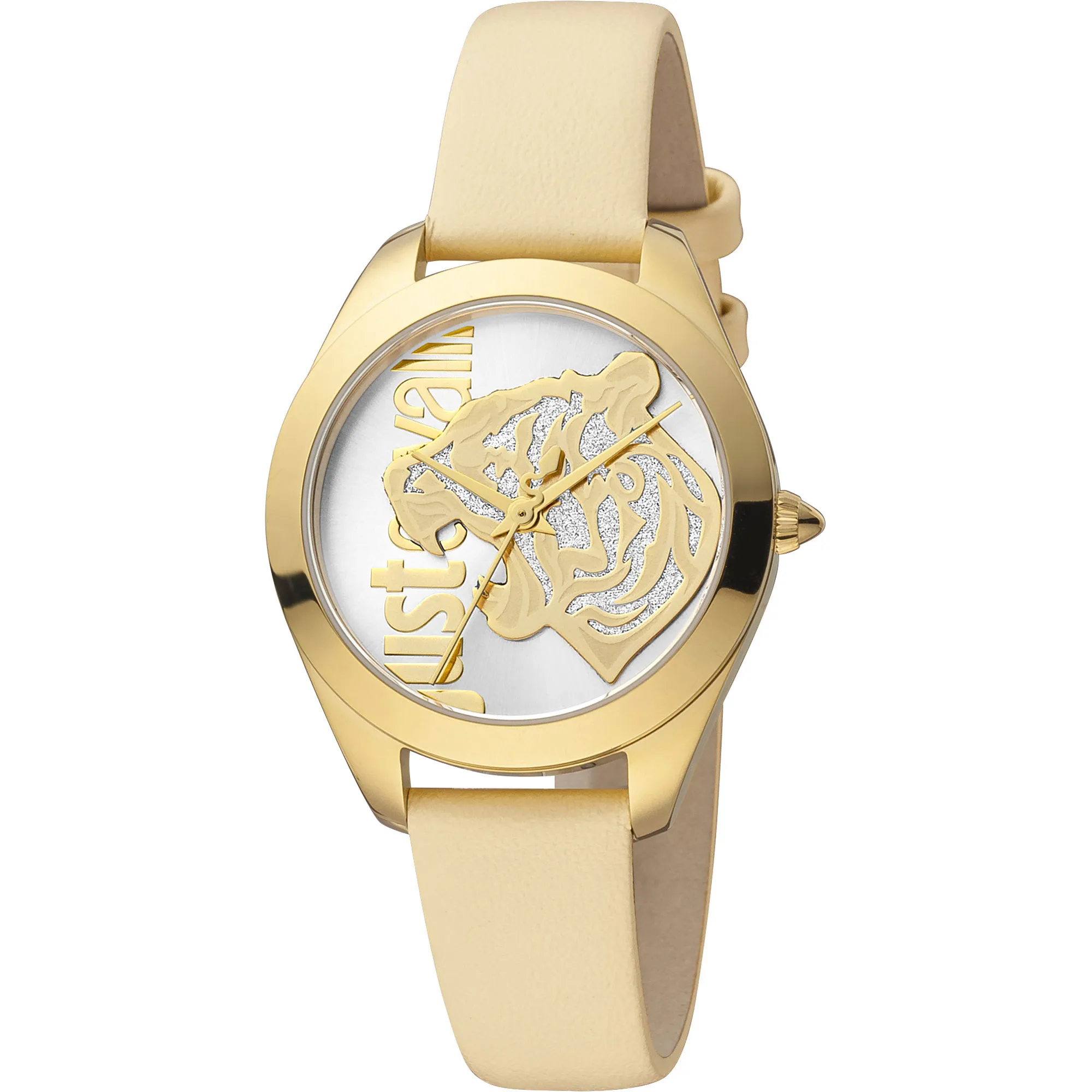 Pantera Leather Beige Gold