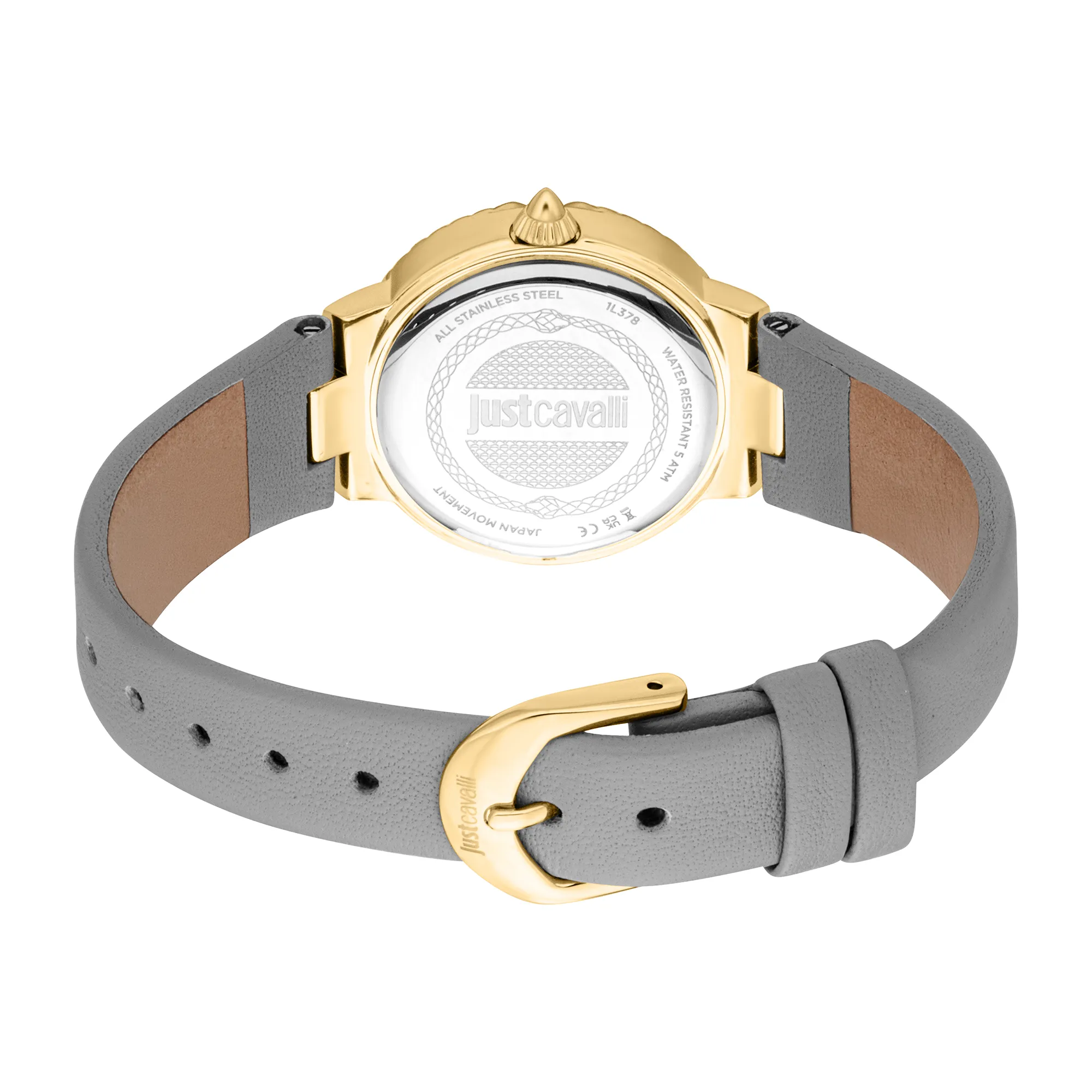 Primavera Snake Leather Light Grey Silver - Image 3