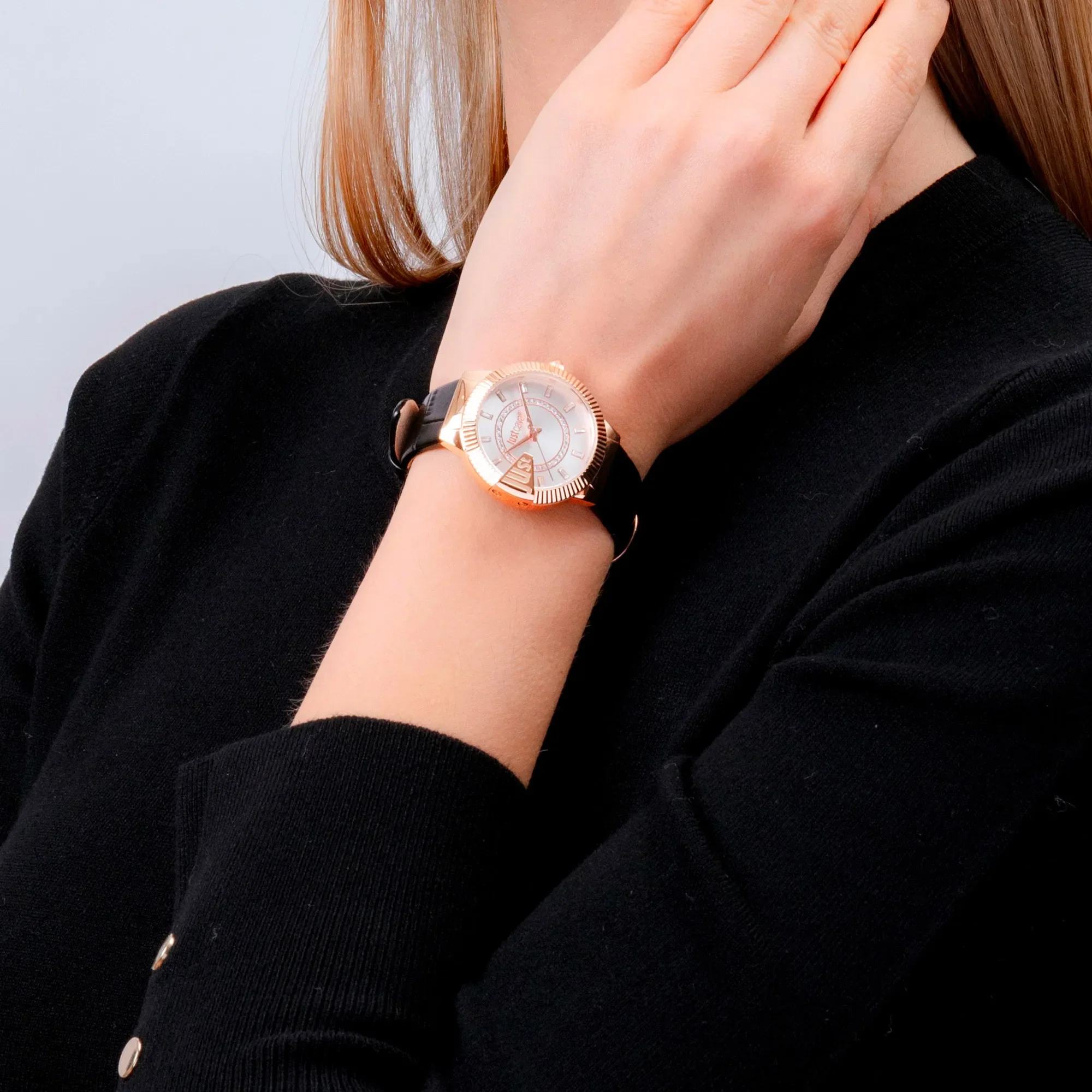 Puntale Black Leather Rose Gold - Image 2