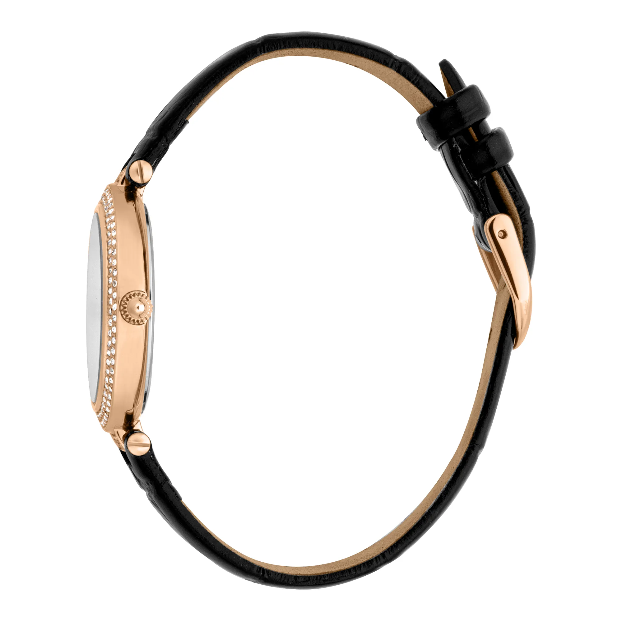 Savoca Leather Black RG Silver - Image 3
