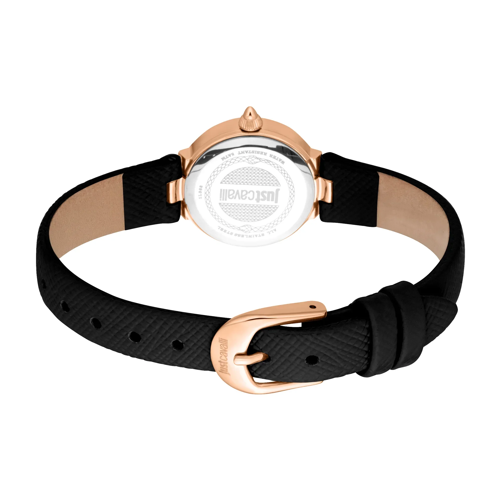 Serenita Mini Leather Black RG Silver - Image 4