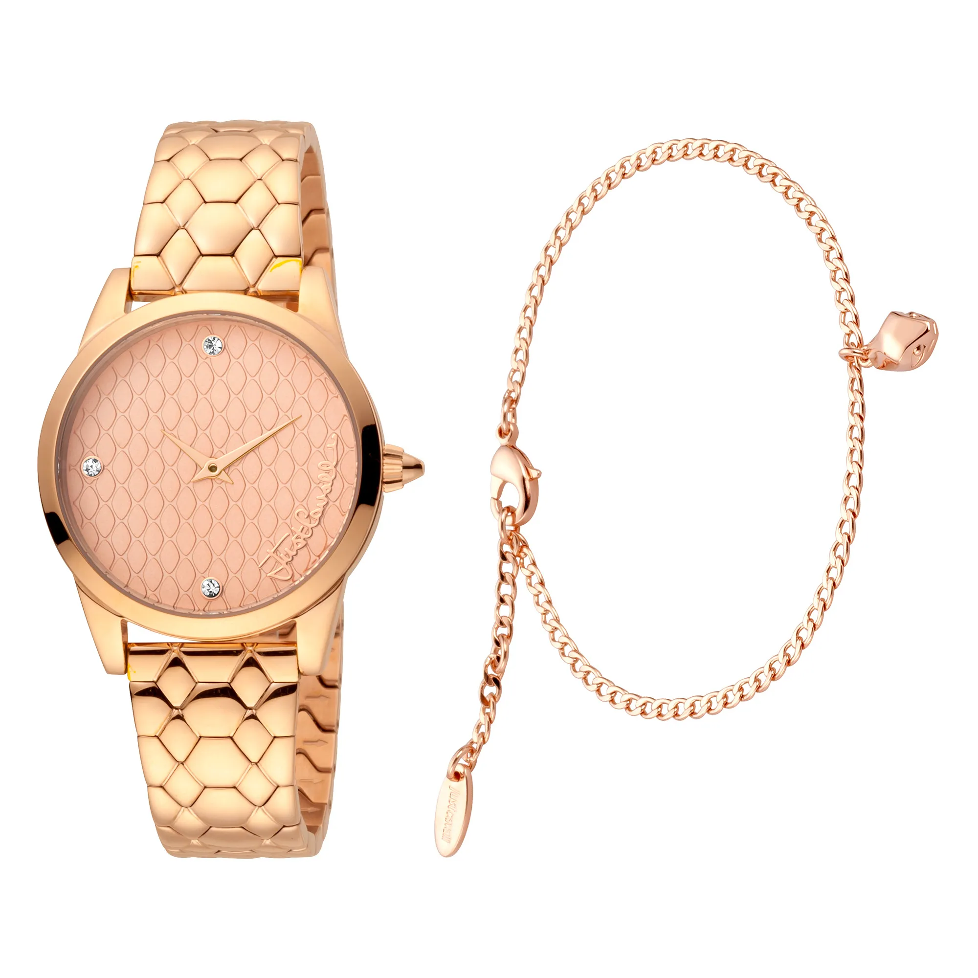 SET Steel Rose Gold Zircons