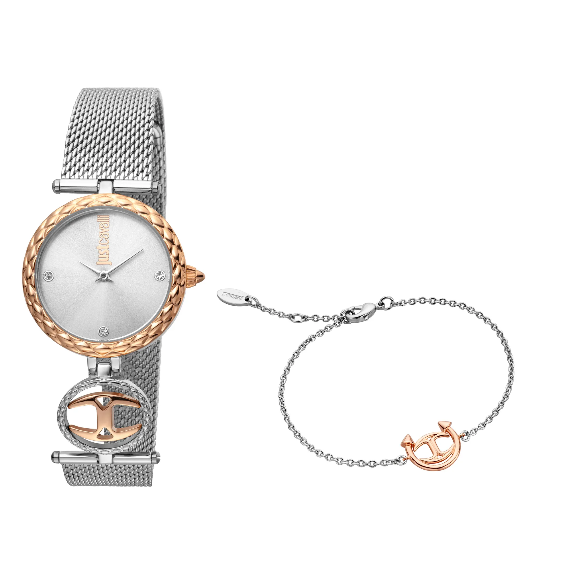 SET With Bracelet Steel TwoTone Rose Gold