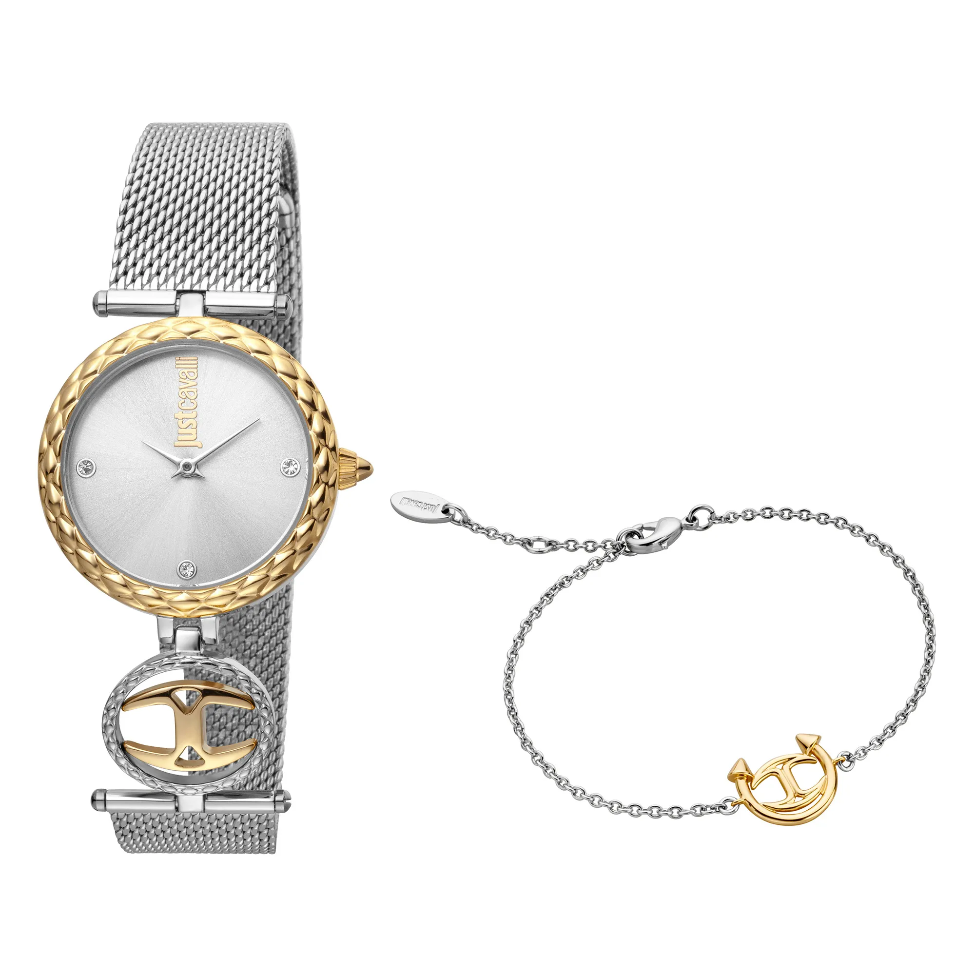 SET With Bracelet Steel TwoTone Yellow Gold