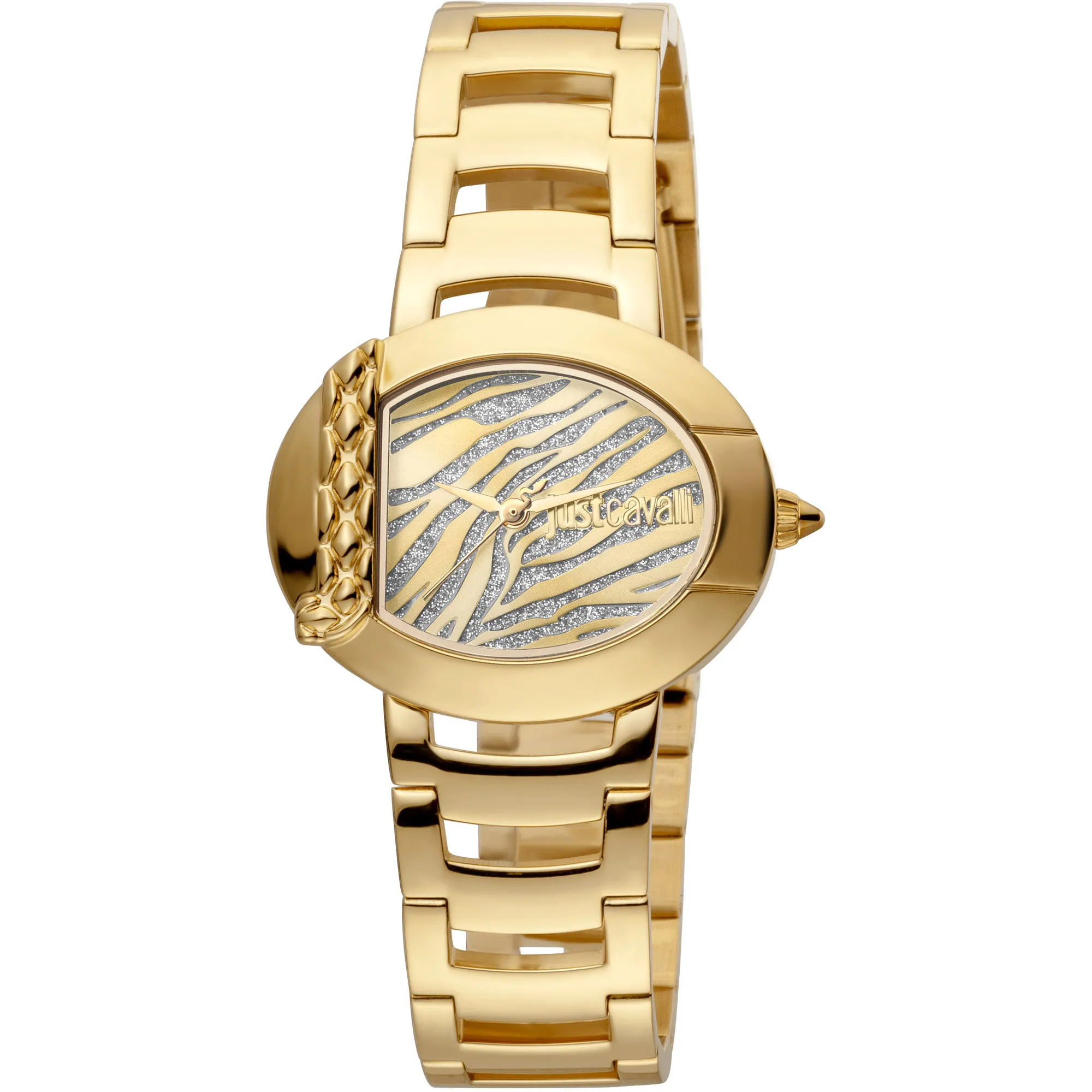 Steel Yellow Gold Zebra Glitter