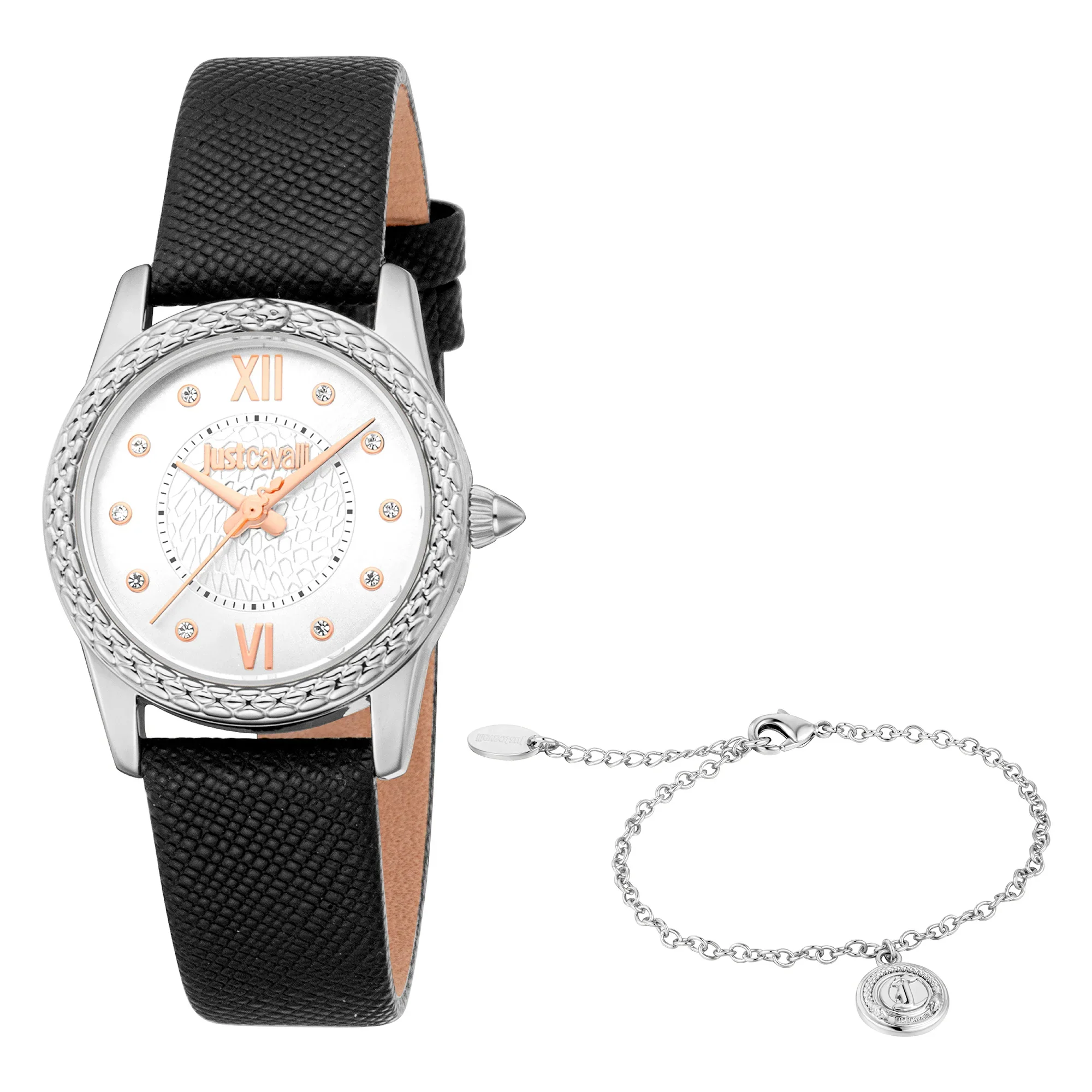 Sublime Animalier Leather Black Silver