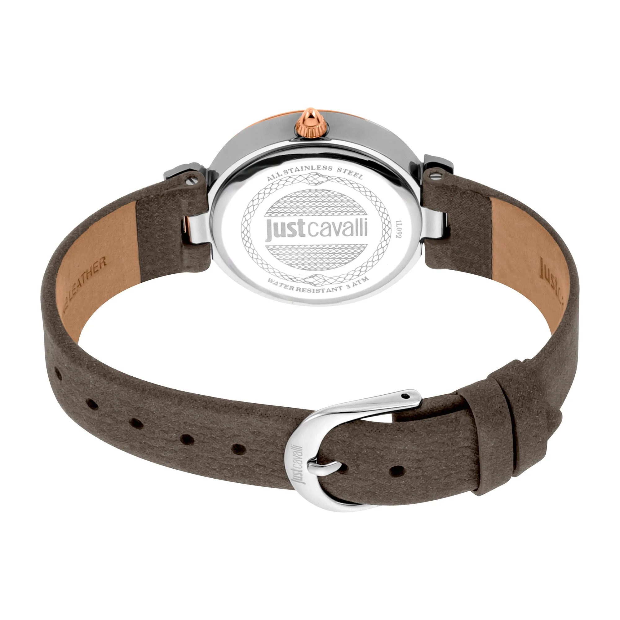 Vibrazioni Leather Grey Rose Gold Leopard Glitter - Image 3