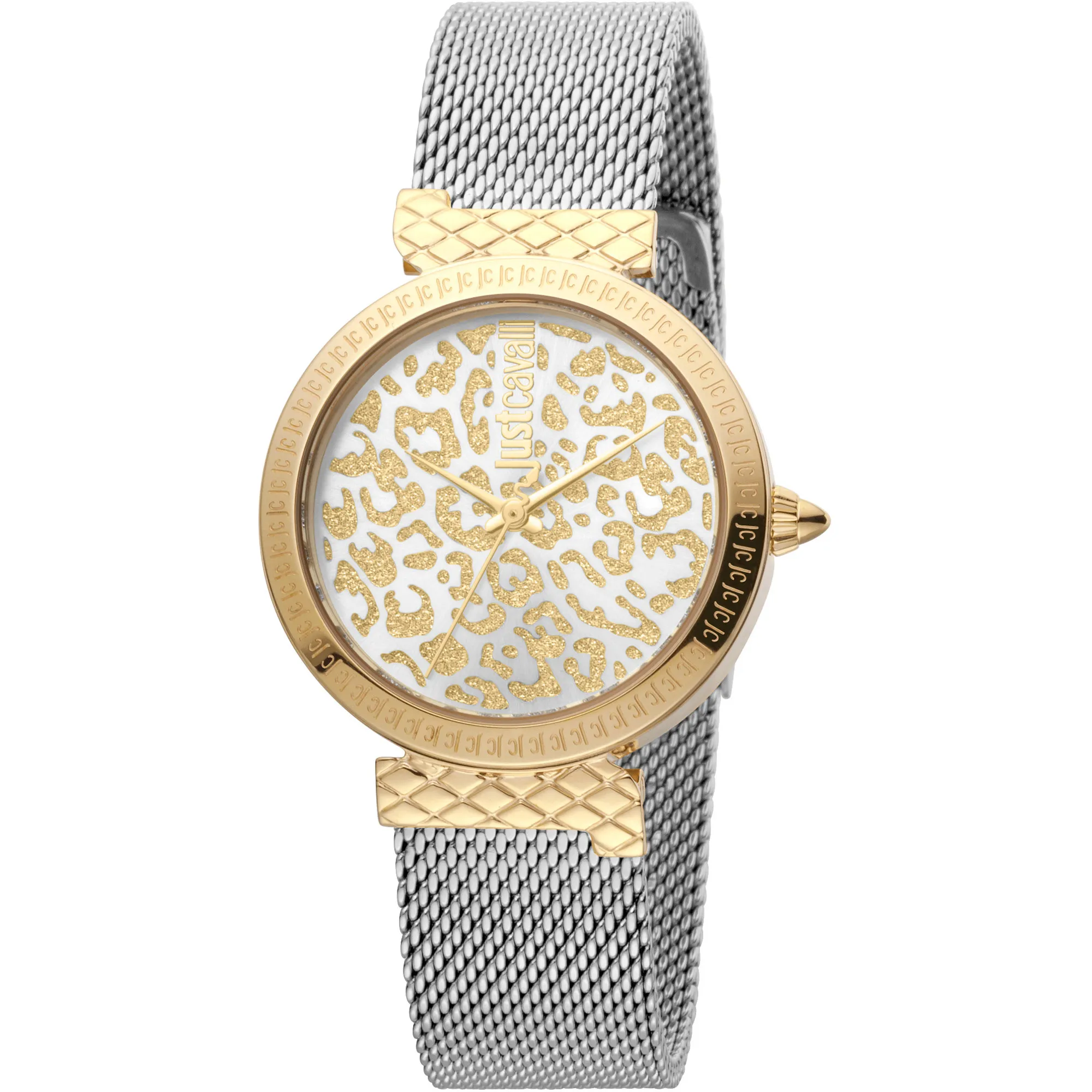 Vibrazioni Steel Yellow Gold Leopard Glitter